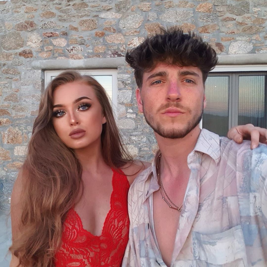 Image may contain: Heartbreak Holiday, Courtney, Sean, Love Island, BBC, new, show, series, episodes, watch, cast, contestants, lineup, Instagram, couple, Man, Home Decor, Apparel, Clothing, Face, Person, Human