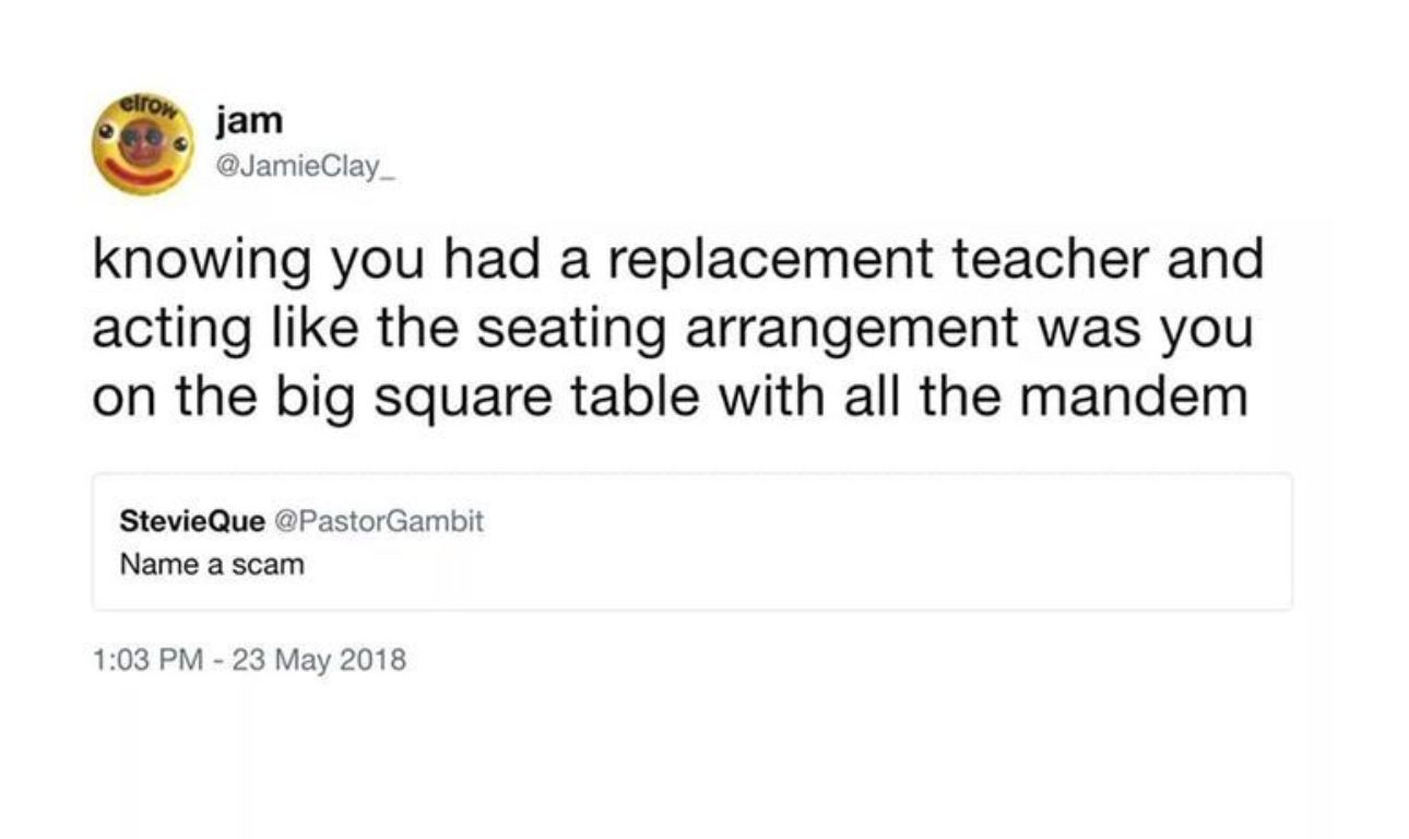 Image may contain: 90s kid memes, school, uk, meme, tweet, reaction, funny, 00s, 90s, nostalgic, teacher, Page, Word, Text