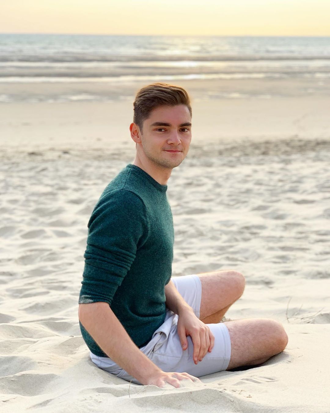 Image may contain: Great British Bake Off 2019, Henry Bird, Henry, Durham, University, course, study, age, cast, contestants, lineup, Instagram, GBBO, Bake Off, 2019, start date, Channel 4, Sleeve, Shorts, Footwear, Person, Human, Clothing, Apparel