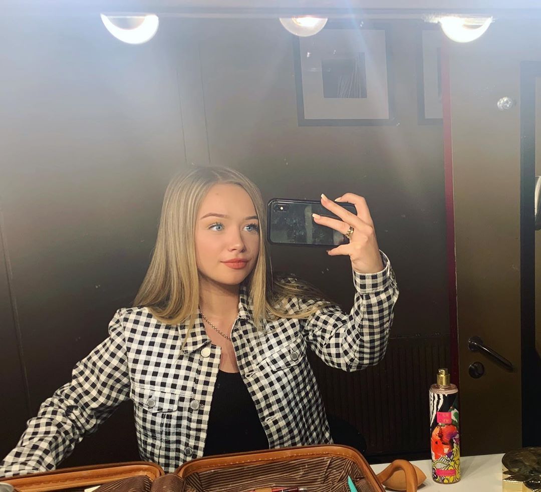 Image may contain: Connie Talbot, Britain's Got Talent, BGT, The Champions, then, now, 2019, before, after, audition, Instagram, young, old, age, job, Table, Portrait, Apparel, Clothing, Photography, Photo, Female, Face, Room, Furniture, Interior Design, Indoors, Human, Person