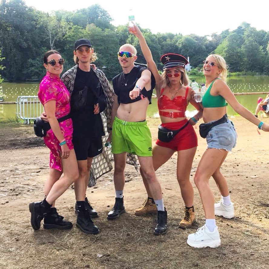 Image may contain: Houghton festival cancelled, Houghton, 2019, cancelled, weather, severe, Met office, warnings, refunds, info, news, updates, Norfolk, today, this weekend, Woman, People, Girl, Tree, Outdoors, Plant, Accessory, Sunglasses, Accessories, Shoe, Footwear, Female, Person, Human, Shorts, Clothing, Apparel