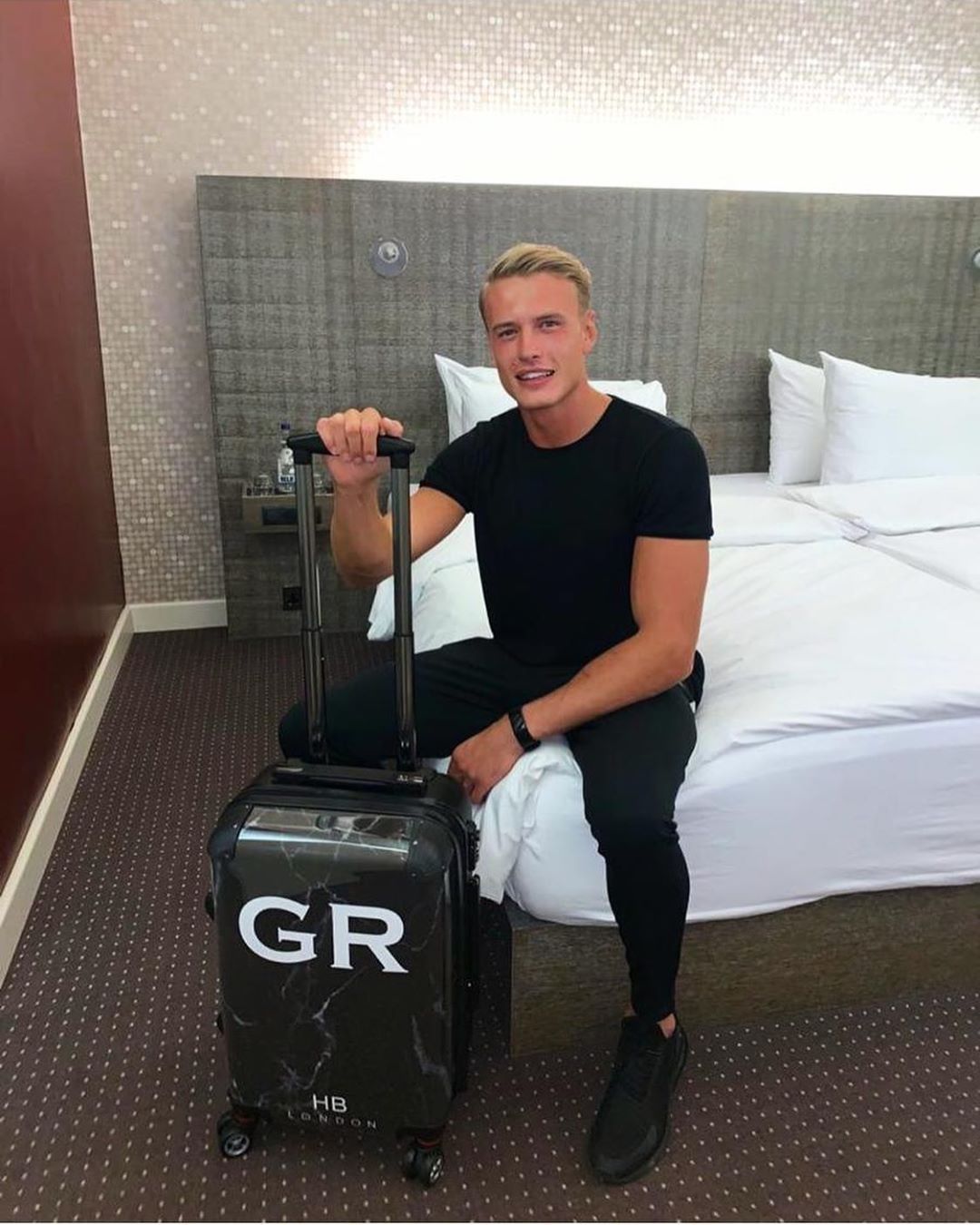 Image may contain:  Love Island 2019 contestants, Love Island, 2019, now, job, Instagram, updates, news, latest, series five, George Rains, Clothing, Shoe, Apparel, Footwear, Person, Human