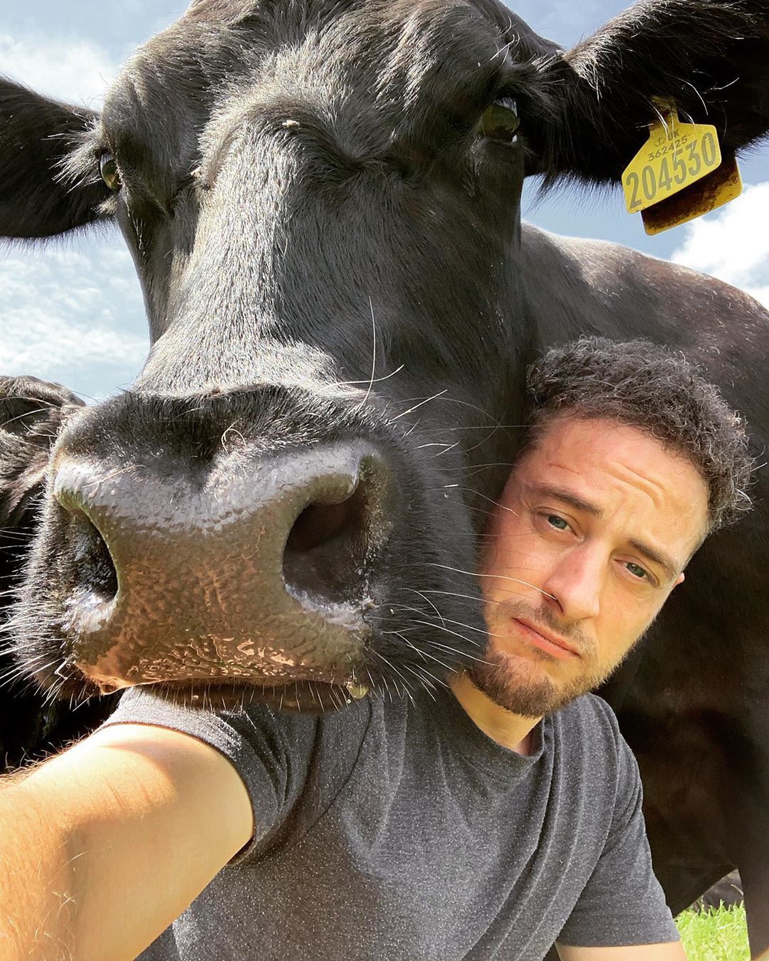 Image may contain: The Circle contestants' Instagrams, The Circle, players, contestants, cast, lineup, Sy Jennings, Instagram, Insta, real life, Cow, Dairy Cow, Person, Human, Cattle, Mammal, Animal