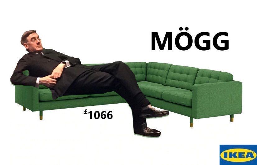 Image may contain: Jacob Rees-Mogg memes, Jacob Rees-Mogg, meme, slouch, asleep, Parliament, Brexit, House of Commons, debate, slump, IKEA, Footwear, Cushion, Asleep, Sleeping, Apparel, Clothing, Couch, Furniture, Human, Person, Sitting