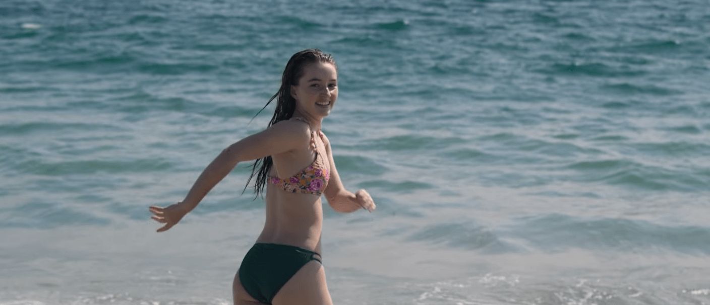 Image may contain: Marie Adler, Netflix, Unbelievable, real life, story, true crime, now, what happened, lie, truth, Marc O'Leary, police, investigation, case, updates, latest, news, Kid, Blonde, Woman, Girl, Child, Teen, Female, Swimwear, Bikini, Human, Person, Clothing, Apparel