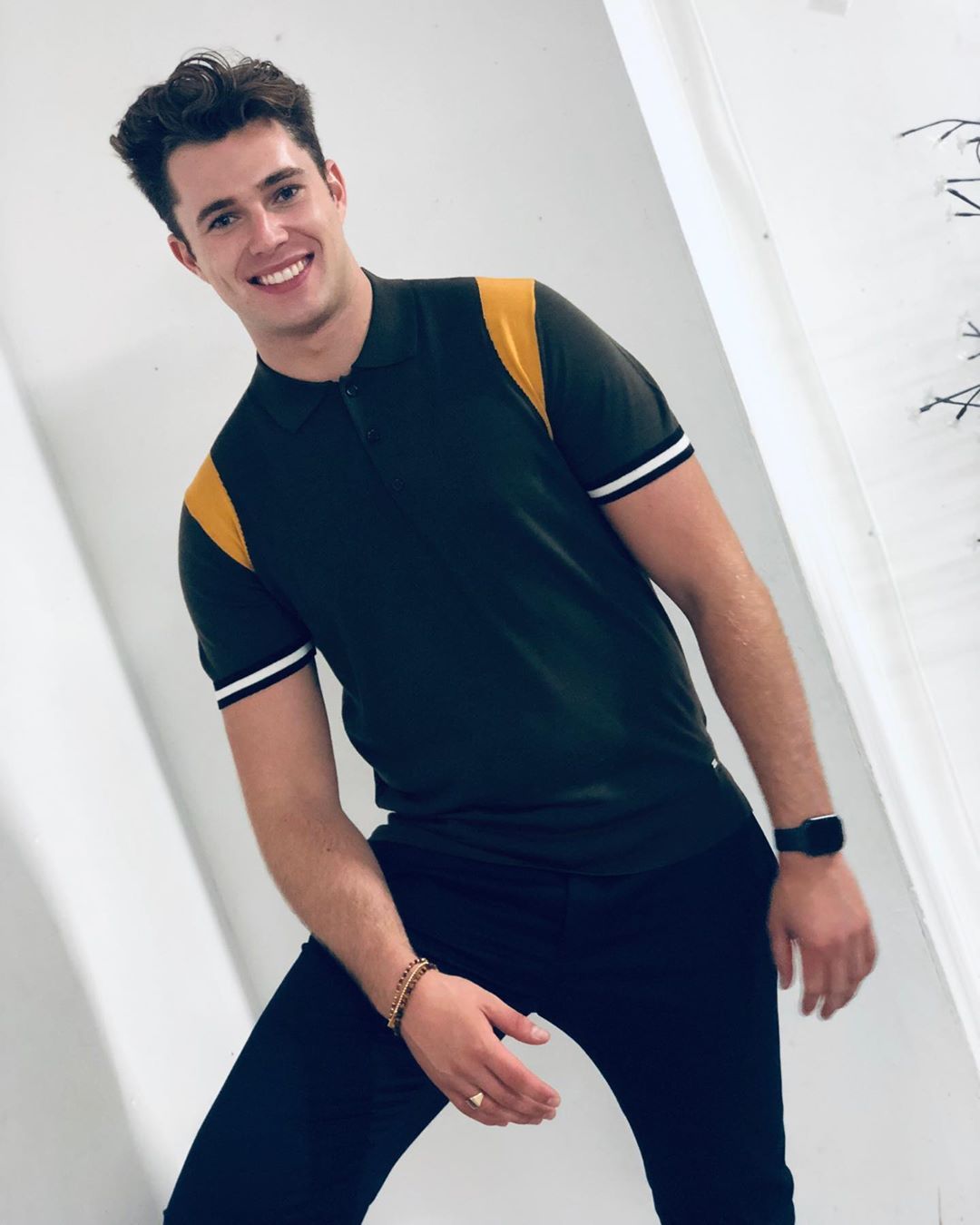 Image may contain: Love Island sponsorship deals, Love Island, Curtis Pritchard, Debenhams, model, clothing range, deal, range, price, figure, six, sponsored, money, earning, Pants, Man, Sleeve, Clothing, Apparel, Person, Human