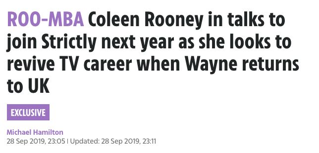 Image may contain: Face, Text, Coleen Rooney, Rebekah Vardy, The Sun,
