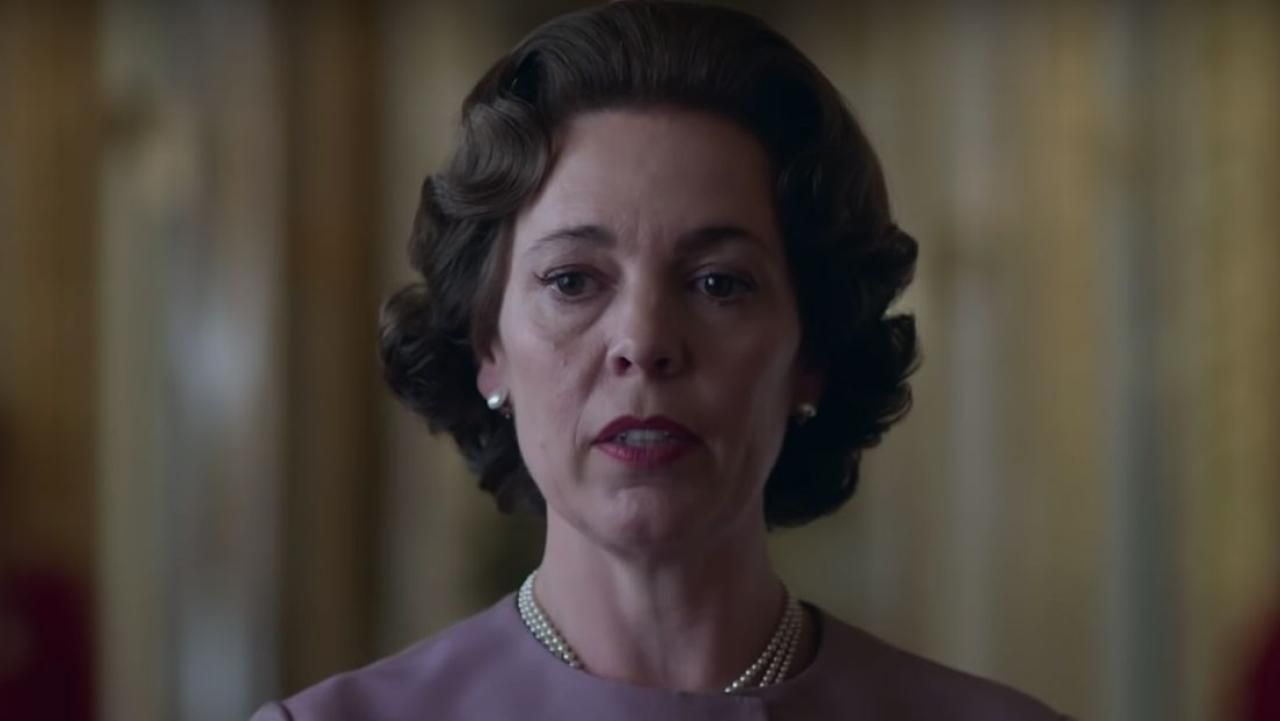 Image may contain: the crown season three trailer, the crown, netflix, Photo, Photography, Portrait, Woman, Pendant, Female, Person, Human, Face