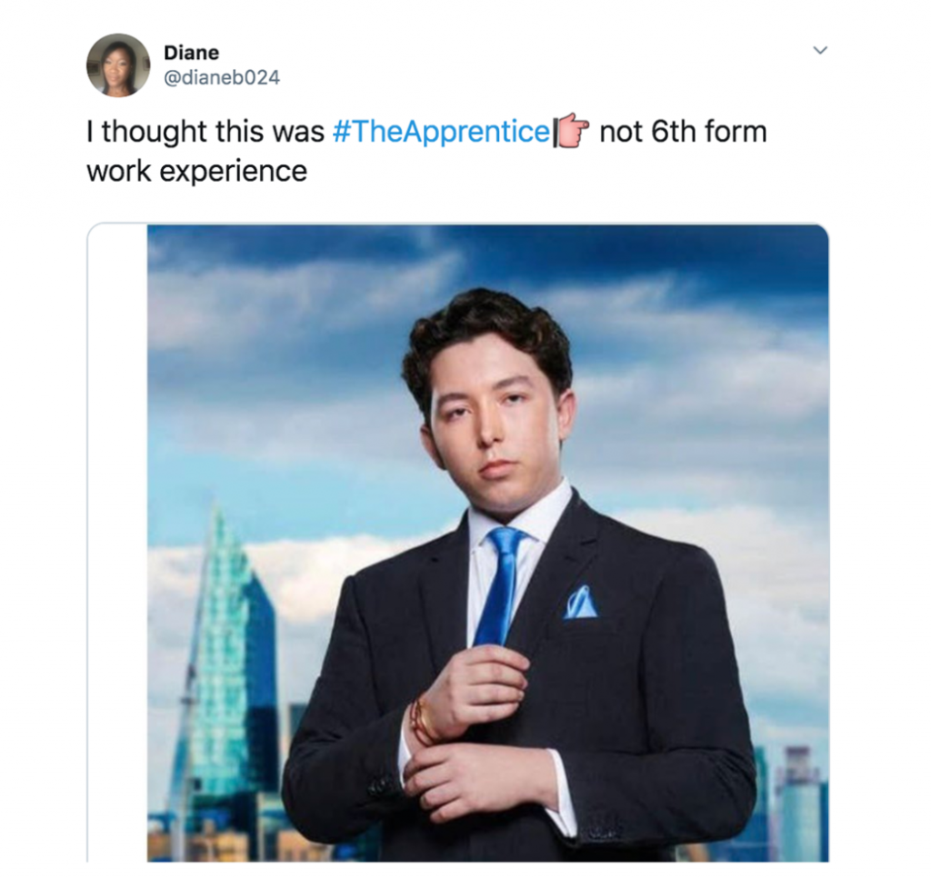 The Apprentice memes, The Apprentice, meme, reaction, BBC One, funny, apprentice, reaction, tweet, savage, Ryan Mark Parsons, Ryan,