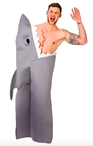 last minute halloween costumes, last, minute, halloween, costumes, costume, quick, cheap, easy, womens, girl, student, uni, man, boy, shark, funny