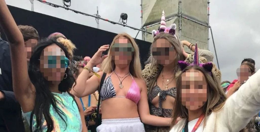 Image may contain: Female, Crowd, Spring Break, Clothing, Apparel, Tourist, Person, Human, Vacation