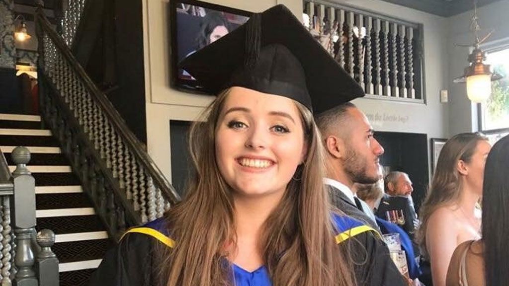 Image may contain: Female, Face, Graduation, Person, Human