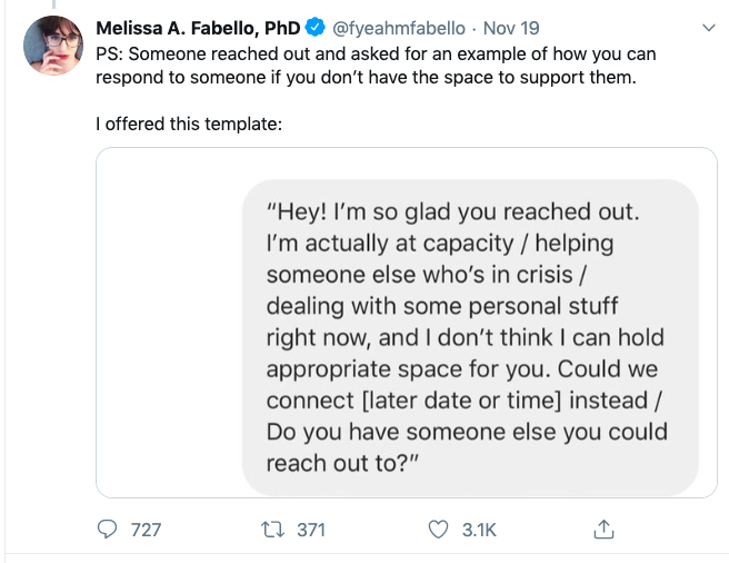 I'm at capacity meme, I'm at capacity, my capacity, memes, viral, tweet, Twitter, explained, meaning, origin, started, Melissa Febello, thread, emotional, mental health, friends, boundaries