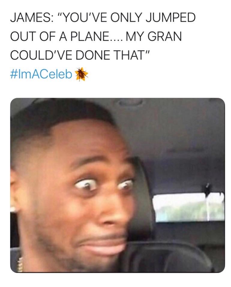 I'm A Celeb memes, I'm A Celebrity Get Me Out of Here, memes, reactions, last night, first episode, James, Ant, Kate Garraway, Bruce, Caitlyn Jenner, Kris Jenner, Ian Wright, funny