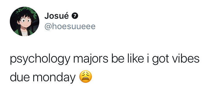 psychology major memes