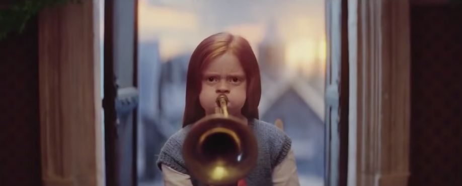 Image may contain: Person, Human, Brass Section, Cornet, Trumpet, Musical Instrument, Horn, john lewis christmas ad 2019, john lewis, john lewis christmas advert youtube, john lewis christmas advert 2019 youtube, edgar, dan smith, bastille, excitable edgar