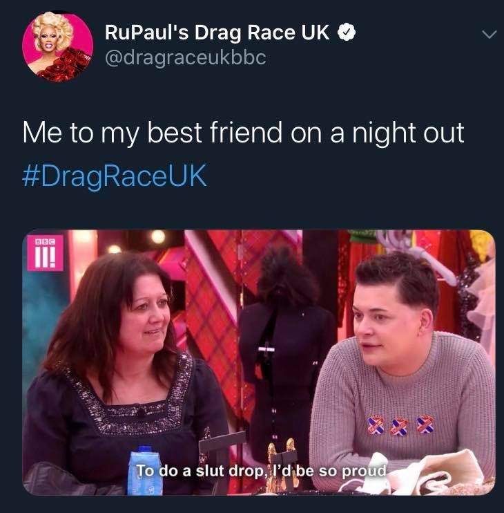 Drag Race UK Episode 7 Memes, RuPaul, Michelle Visage, Baga Chipz, The Vivienne, Cheryl Hole, Divina de Campo, BBC, Michaela Cole, Alan Carr, Brighouse, iPlayer, LGBT, LGBTQ+, gay, queer, Sacka Spudz, The Mother, Sissy Hole, Delicia de Campo