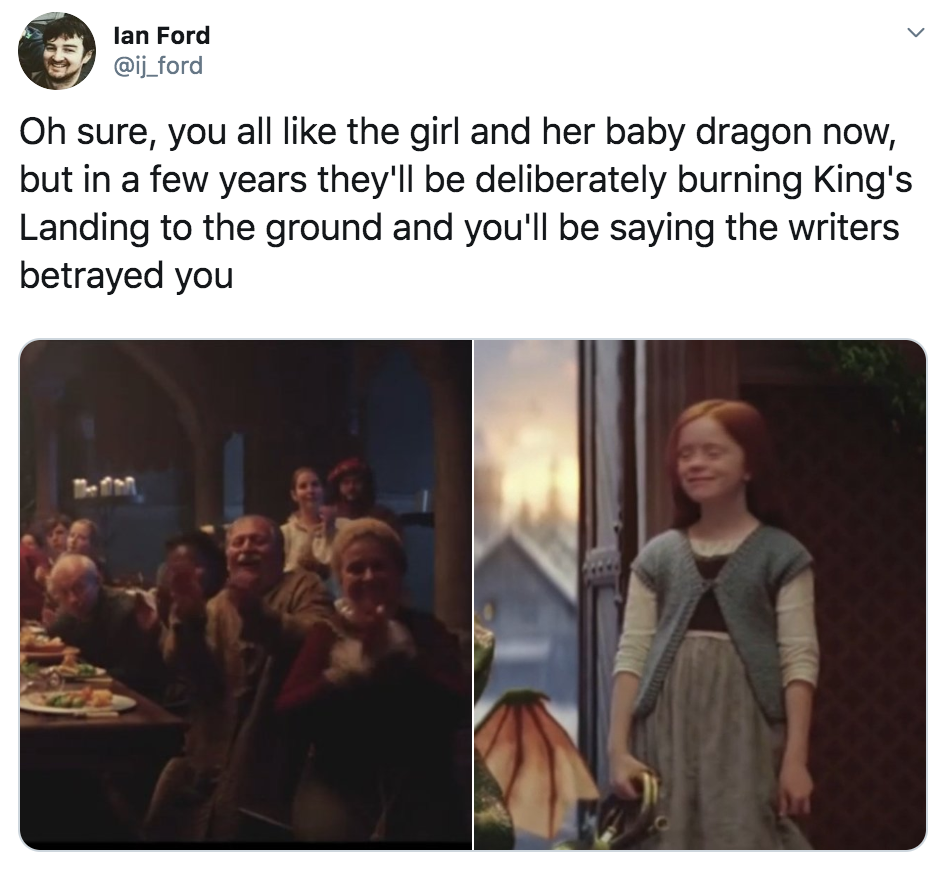 John Lewis Christmas advert memes, John Lewis Christmas advert, John Lewis, John Lewis & Partners, advert, ad, Christmas, Waitrose, memes, reactions, funny, twitter, Tweet, Excitable Edgar, Edgar, Dragon