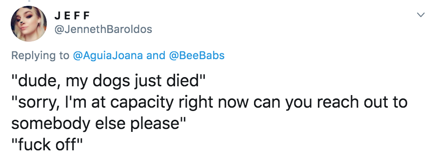 I'm at capacity meme, I'm at capacity, my capacity, memes, viral, tweet, Twitter, explained, meaning, origin, started, Melissa Febello, thread, emotional, mental health, friends, boundaries