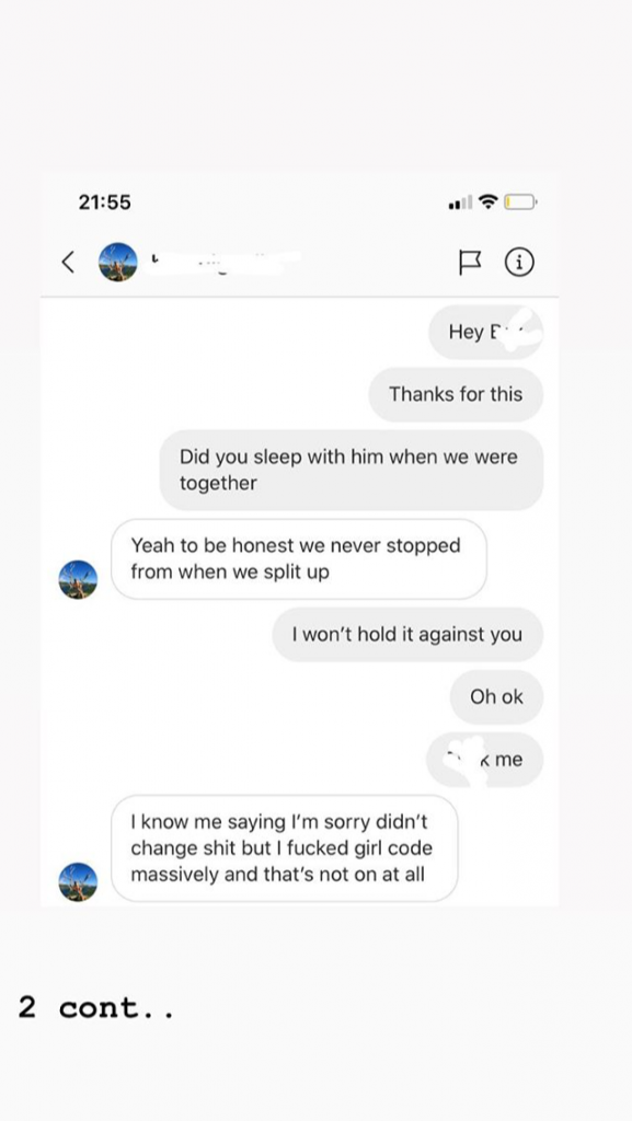 Gabby Allen, Myles Stephenson, ex, girlfriend, boyfriend, cheating, claims, messages, screenshots, leaked, texts, sexts, women, girls, I'm A Celebrity, Love Island, break up, split, Instagram