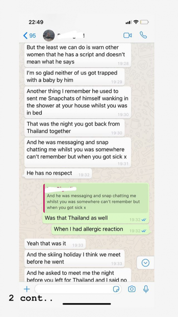 Gabby Allen, Myles Stephenson, ex, girlfriend, boyfriend, cheating, claims, messages, screenshots, leaked, texts, sexts, women, girls, I'm A Celebrity, Love Island, break up, split, Instagram
