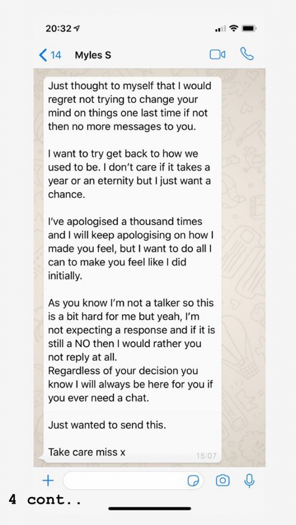 Gabby Allen, Myles Stephenson, ex, girlfriend, boyfriend, cheating, claims, messages, screenshots, leaked, texts, sexts, women, girls, I'm A Celebrity, Love Island, break up, split, Instagram