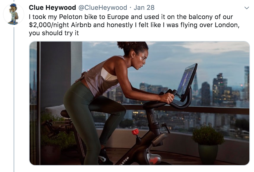 Peloton ad, Peloton, bikes, exercise bike, commercial, advert, Christmas, reaction, Twitter, woman, Peleton bike, meme 