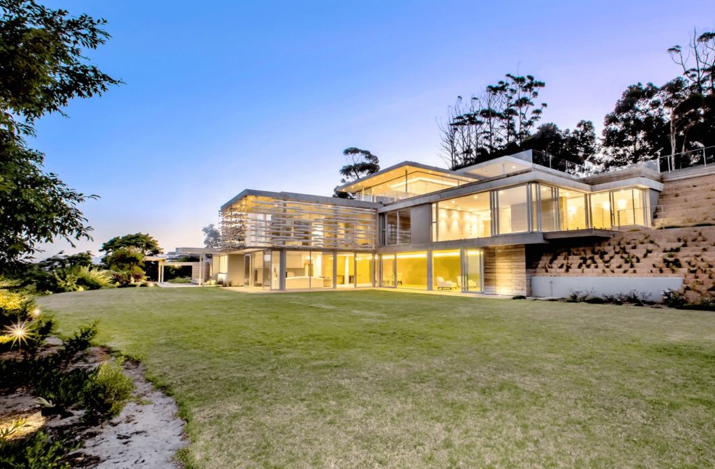winter Love Island villa, winter, Love Island, 2020, South Africa, Cape Town, villa, house, outside, gardens