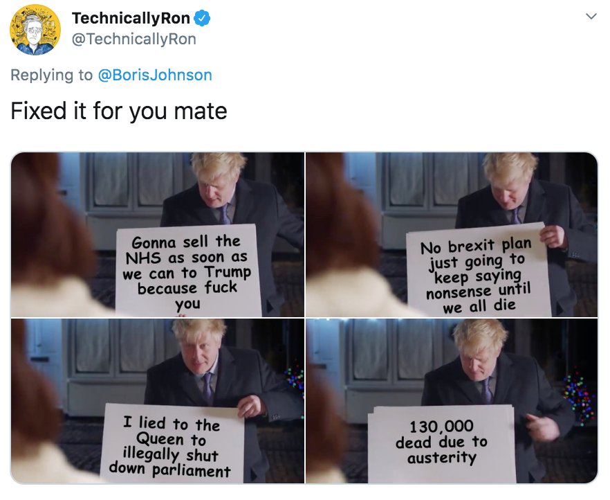 Boris Johnson Love Actually, Boris Johnson, Boris, Love Actually, Conservative, Tory, Tories, Party, election, campaign, video, memes, reactions, tweets, Twitter, funny, best, savage