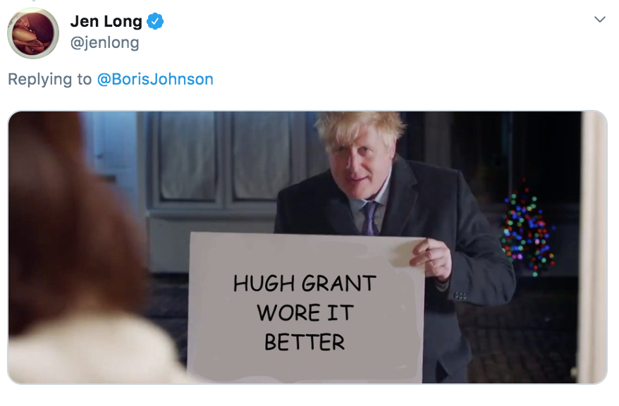 Boris Johnson Love Actually, Boris Johnson, Boris, Love Actually, Conservative, Tory, Tories, Party, election, campaign, video, memes, reactions, tweets, Twitter, funny, best, savage