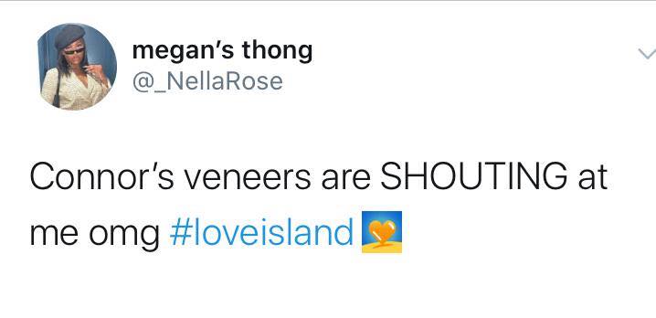 Love Island, memes, meme, reaction, Twitter, funny, savage, winter, winter love island, south africa, cape town, Connor, teeth