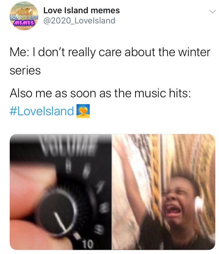 Love Island, memes, meme, reaction, Twitter, funny, savage, winter, winter love island, south africa, cape town