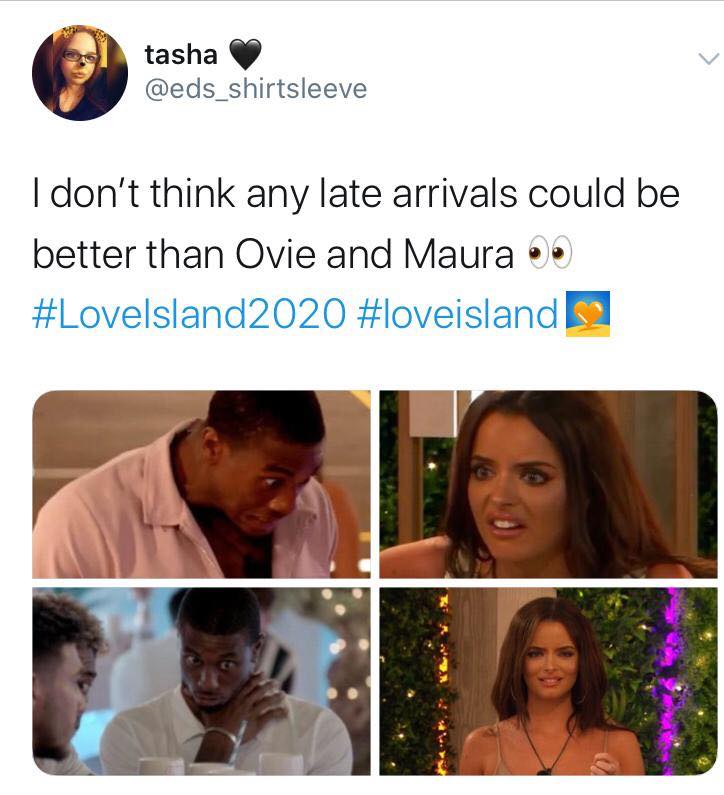Love Island, memes, meme, reaction, Twitter, funny, savage, winter, winter love island, south africa, cape town, maura, ovie