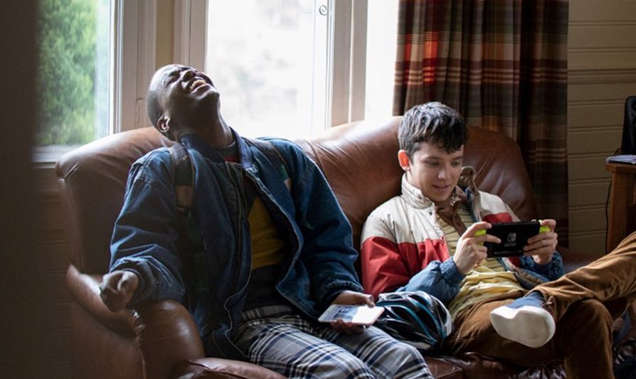 sex education, ncuti gatwa, eric, asa butterfield, tanya reynolds, patricia allison, kedar williams stirling, connor swindells, aimee lou wood, emma mackey, 