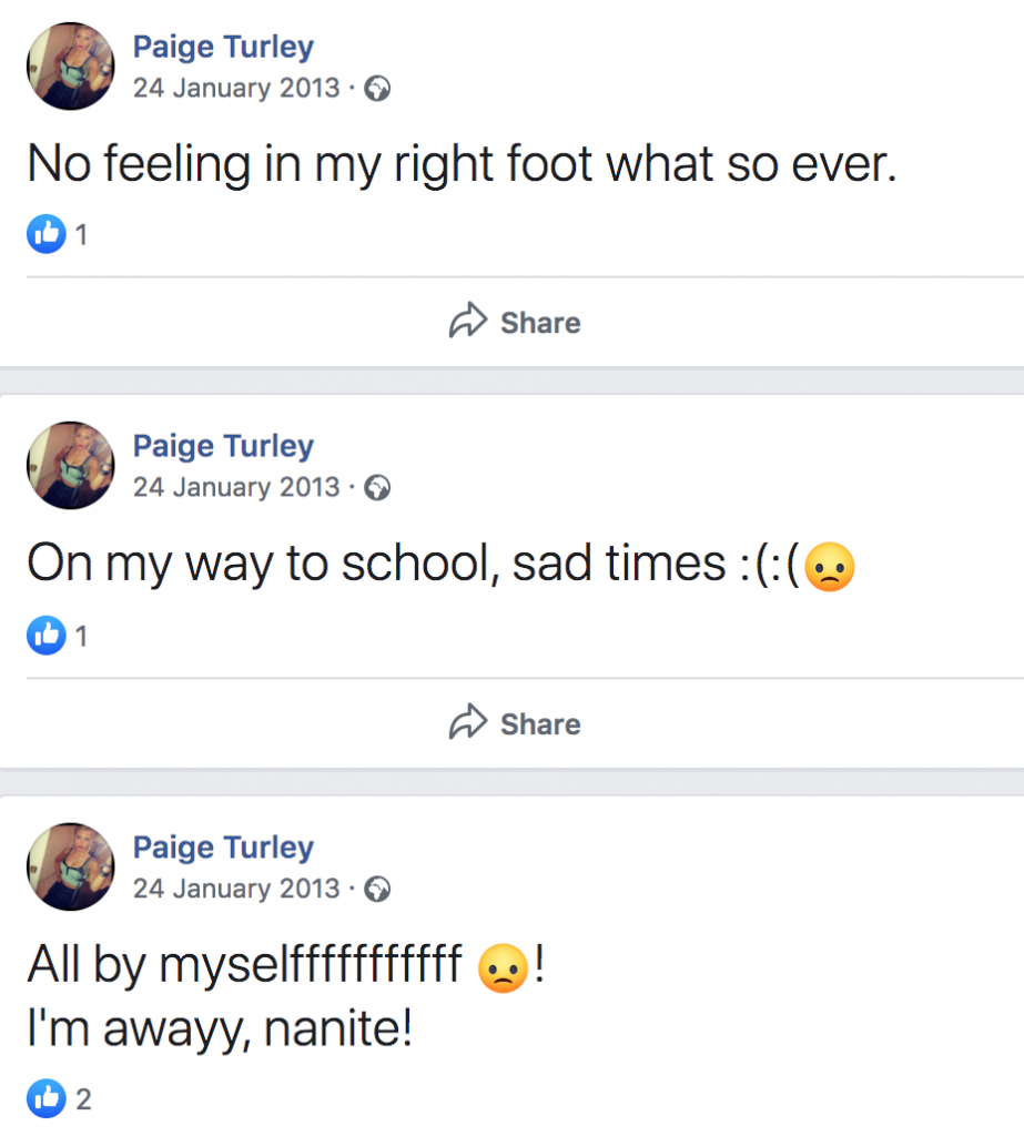 Paige Turley old pictures, Paige Turley, Love Island, 2020, old, new, pictures, then, now, transformation, throwback, before, after, villa, Facebook, profile, account