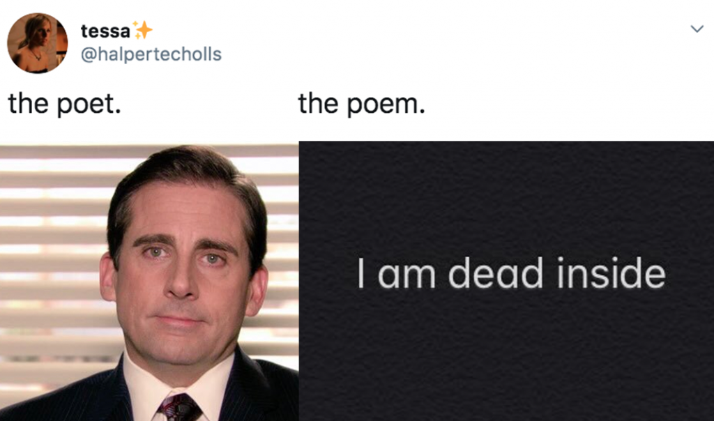 The Poet The Poem meme, memes, poet, poem, poetry, meme, Twitter, examples, funniest, explained, best, origin