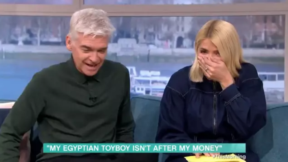 My Egyptian toyboy isn't after my money, This Morning, egyptian, toy boy, lover, Iris Jones, Phil, Holly, clip, interview, viral, twitter, meme