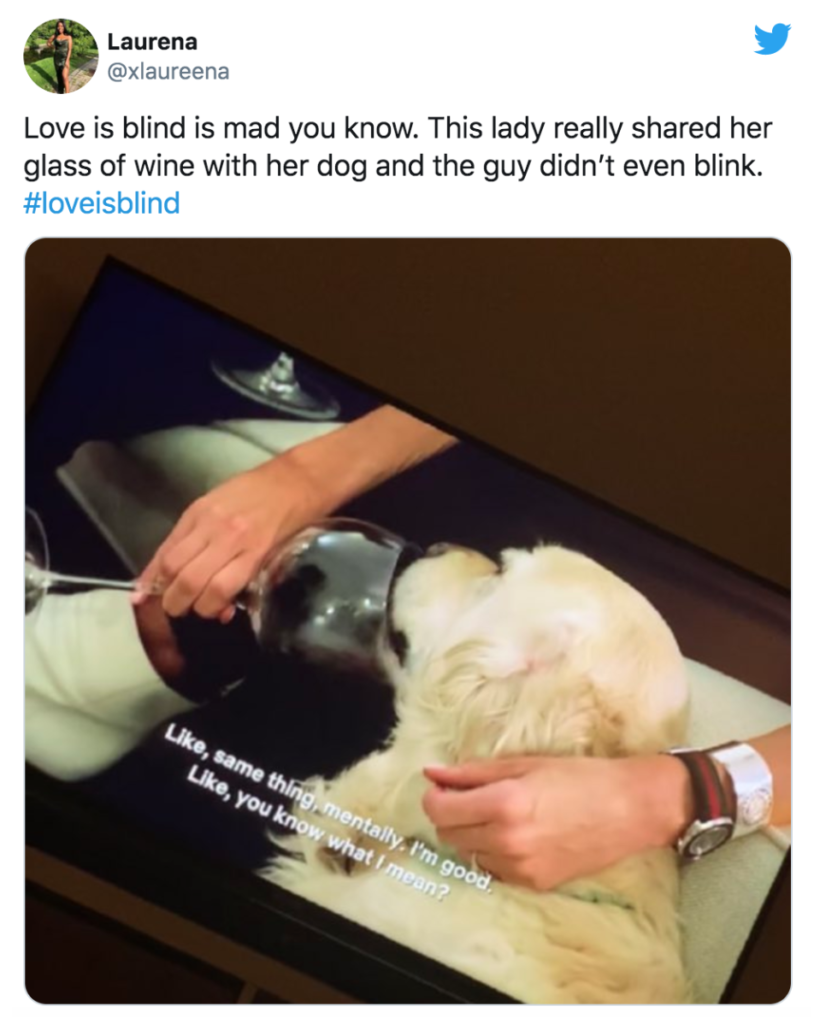 Love Is Blind, Jessica, dog, wine, alcohol, drinking, regrets, interview