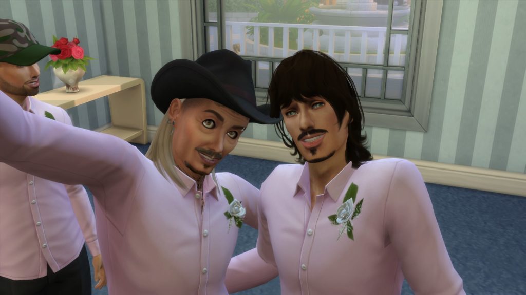 Tiger King, The Sims, Sims, game, Netflix, documentary, Joe Exotic, tigers, Carole Baskin, Travis, John Finlay, wedding