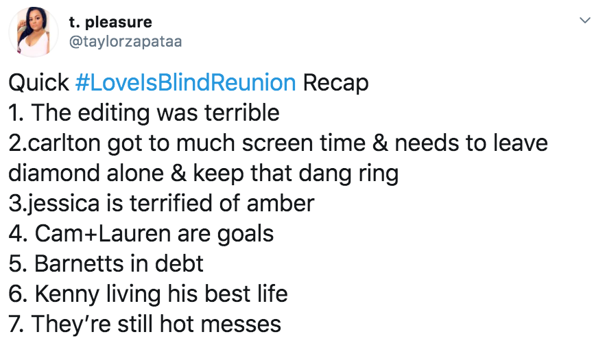 Love Is Blind reunion memes, Love Is Blind, reunion, meme, Netflix, Twitter, reaction, Carlton, Diamond, Jessica, Cameron, Lauren, Barnett, Kenny