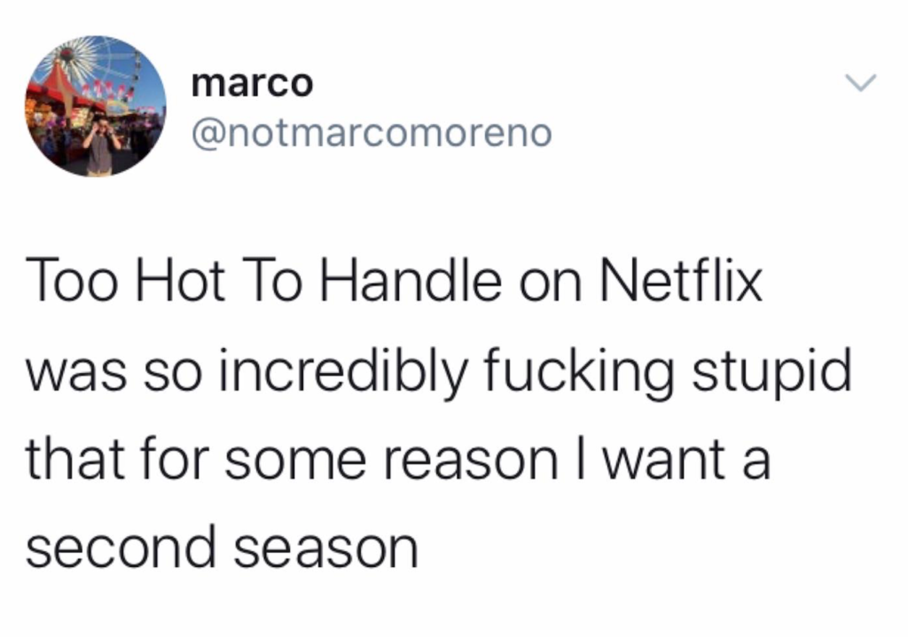 Too Hot To Handle, Netflix, memes, meme, reaction, Twitter, review