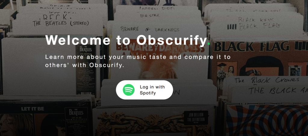 Obscurify, Spotify, obscure, music, taste, rating, percentage, score, how it works, get, here, website