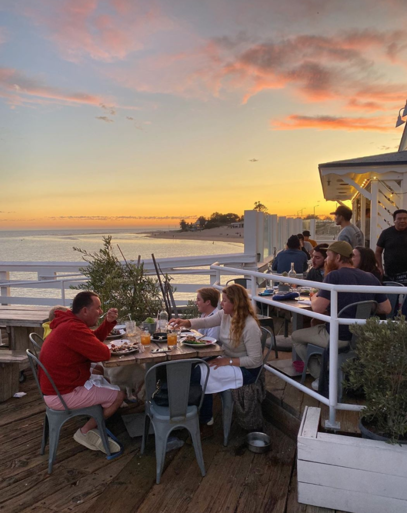 Malibu Farm Restaurant, Dead To Me, Coretta Cafe, Netflix, real
