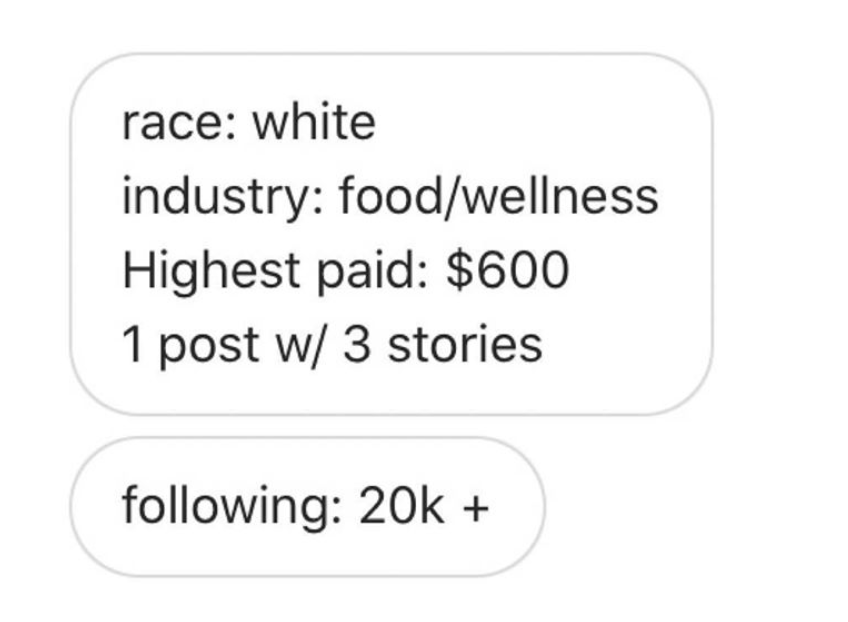 influencer, influencers, pay, gap, Instagram, black, white, account
