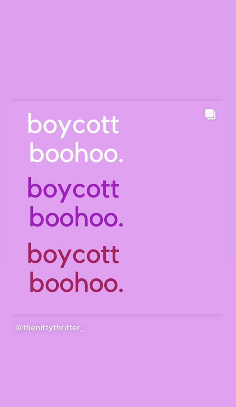 boycott Boohoo