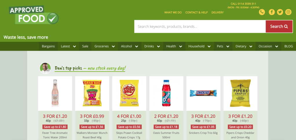 Approved Food, online, website, food, shop