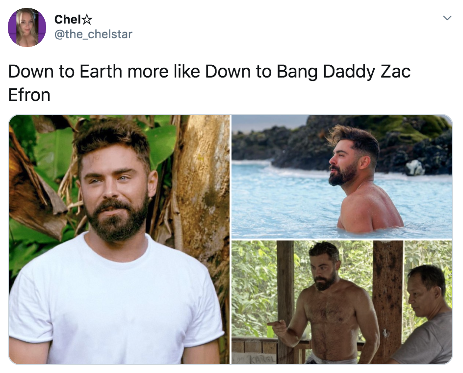Down To Earth, Zac Efron, Down To Earth With Zac Efron, Netflix, travel, environment, memes, meme, series, reactions, thirsty, reviews, Twitter