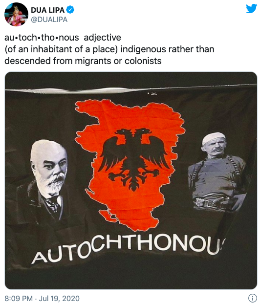 dua lipa albania, autochthonous