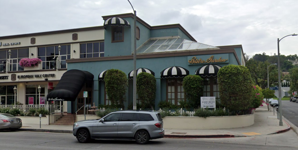 Bistro Garden, Studio City, Los Angeles