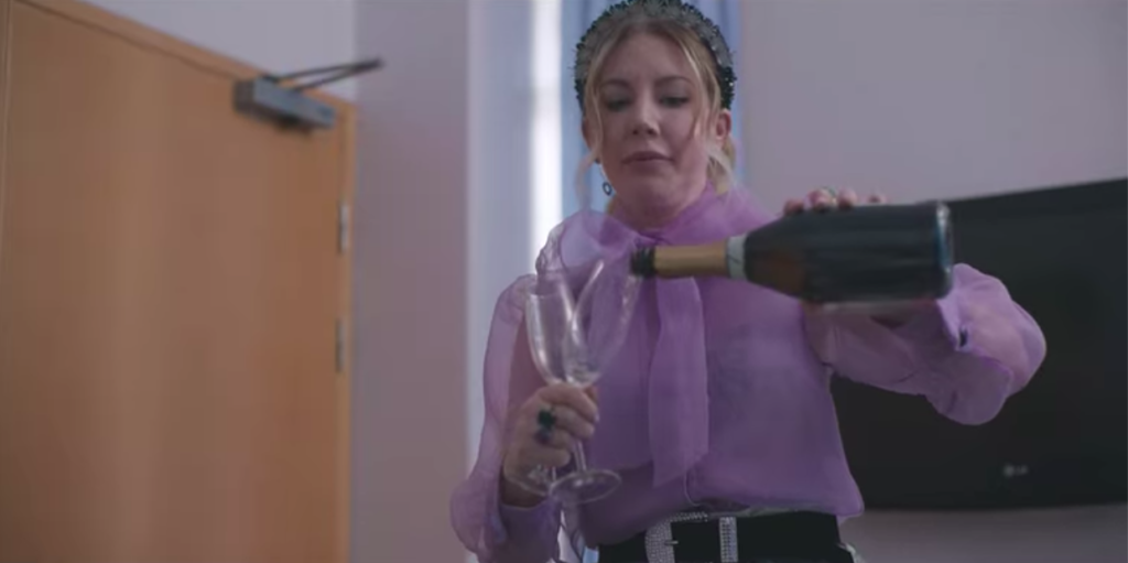 the duchess, katherine ryan, outfits, clothes, netflix